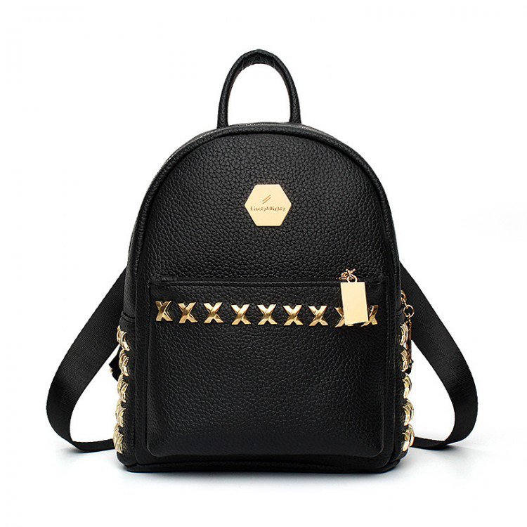 Жіночий рюкзак Hag Gold чорний eps-8005
