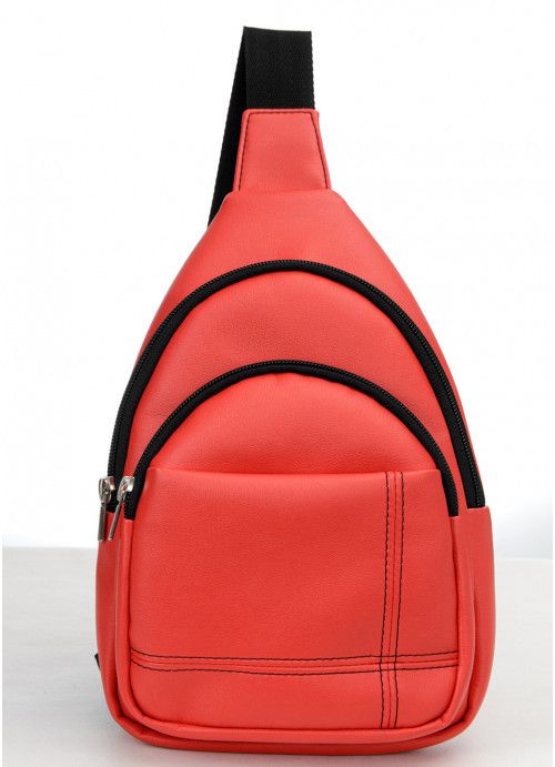 Жіноча сумка слінг через плече Sambag Brooklyn червона SB-83111017