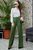Стильні жіночі штани з розкльошеним фасоном SEV-1325.4002 Зелений, M