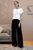Стильні жіночі штани з розкльошеним фасоном SEV-1325.3996 Чорний, M