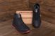 Зимние мужские кожаные кроссовки ПК-M.1 R ч бот Черные