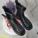 Жіночі утеплені черевики демісезон з портупеєю SL-2712 Чорні