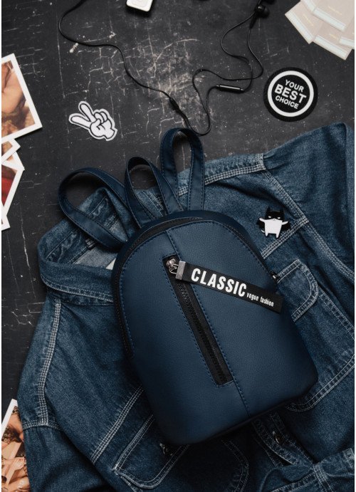 Женский мини рюкзак Sambag Mane MQT темно-синий SB-18228016e