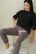 Женские утепленные спортивные брюки на флисе SEV-2093-2.5428 сливовые