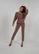 Стильный женский костюм кофта и штаны из ангоры ft-571 Мокко, 42-46