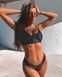 Роздільний жіночий купальник з високою талією AL-Bikini Чорний, XS-S