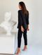 Класичний жіночий костюм брючний піджак і штани sh-003 Чорний