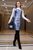 Кожаное платье-сарафан на регулируемых бретелях SEV-1299.3948 Синий, S