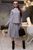 Жіночий спідничний костюм двійка спідниця та жакет SEV-1317.3986 Сірий, S