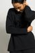 Жіночий повсякденний костюм з трикотажу вільного крою SEV-2113.5550 чорний