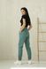 Женские утепленные спортивные брюки на флисе SEV-2093-2.5432 оливковые