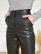 Утеплені жіночі штани з еко-шкіри LL-238 Чорні