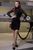 Приталена міні сукня з рукавом із сітки SEV-1290.3981 чорний, S
