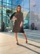 Жіноче лляне плаття-сорочка міді літнє sh-101 Чорний 42-44