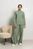Жіночий повсякденний костюм з трикотажу вільного крою SEV-2113.5551 оливковий