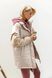 Женская утепленная куртка-жилет без капюшона SEV-2088-1.5472 бежевая