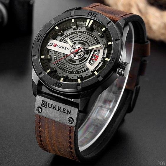 Часы мужские Curren 8301 Black-Dark Brown AB-1008-0196