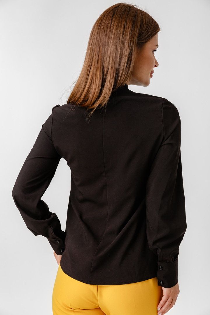 Жіноча ніжна блуза з довгими рукавами LL-018