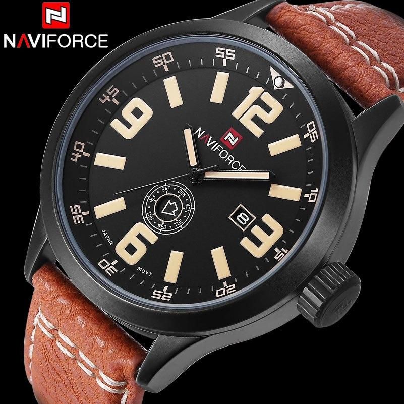 Часы мужские Naviforce NF9057M коричневые eps-1073
