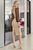 Женское нежное платье с воланами и рукавами из сетки SEV-1646.4364 бежевый, S