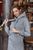 Платье свободного кроя на флисе с капюшоном SEV-1671.4496 Серый, S-M