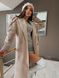 Женское кашемировое пальто на запах ft-1039 Бежевое