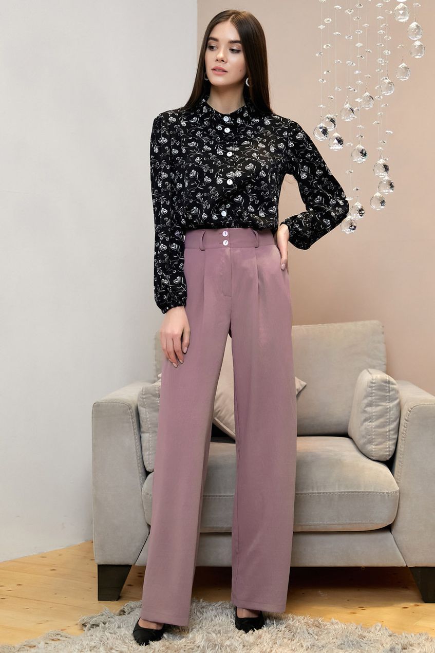 Элегантная женская блуза с цветочным принтом SEV-1328.4024