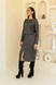 Жіноча демісезонна сукня міді з розрізом SEV-2130.5568 чорна