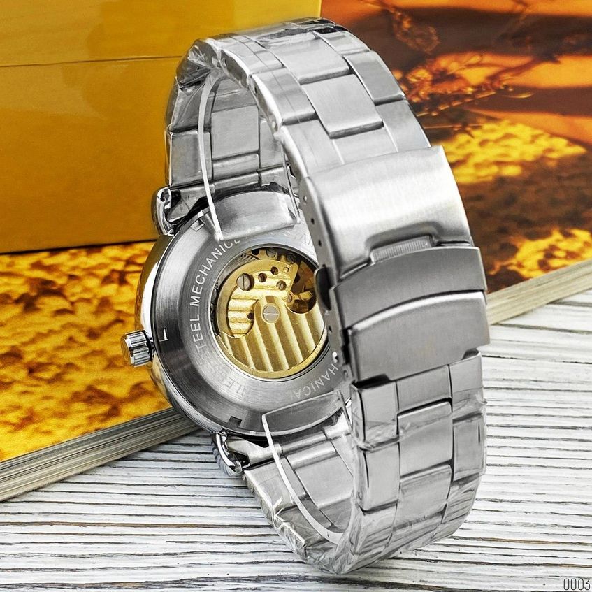 Часы мужские Forsining 8177 Silver-Gold AB-1059-0003