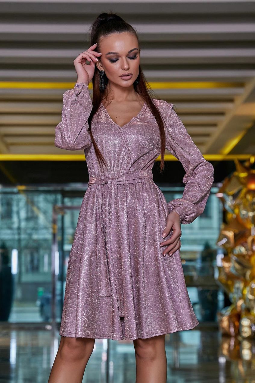 Розкішна сукня з пишною спідницею та з люрексом SEV-1270.3923