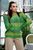 Оригінальний жіночий джемпер прямого фасону SEV-6166.5126 S-XXL, Зелений