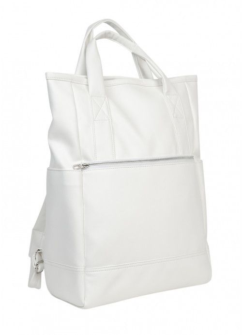Жіноча сумка-рюкзак Sambag Shopper біла SB-93591008