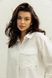 Жіноча льняна сорочка на гудзиках SEV-2067.5364 біла