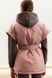 Женский утепленный жилет без капюшона SEV-2088.5452 розовый
