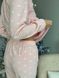 Женская мягкая пижама с сердечками на флисе розовая