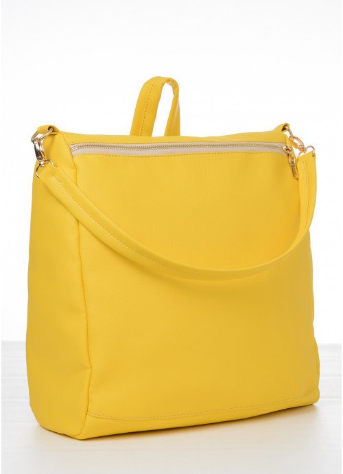 Жіночий рюкзак-сумка Sambag Trinity жовтий SB-28309028