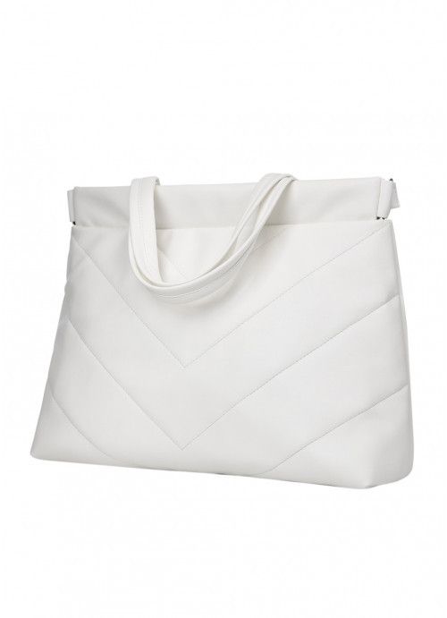 Женская сумка-шоппер Sambag Shopper белая SB-93380008