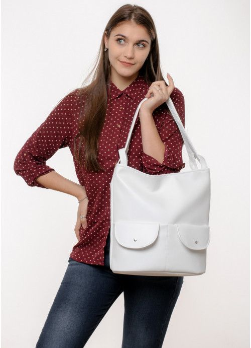 Жіночий рюкзак Sambag Asti XKH білий SB-20551008