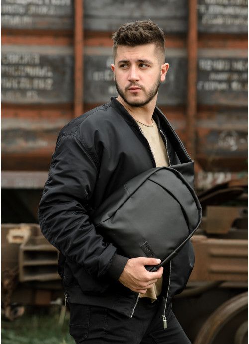 Мужская сумка через плечо слинг Sambag Brooklyn черная SB-83311001