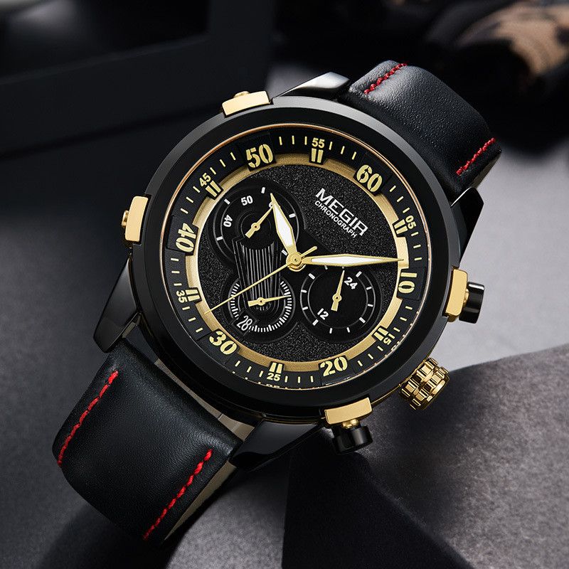 Часы мужские Megir 2067G Black eps-1049
