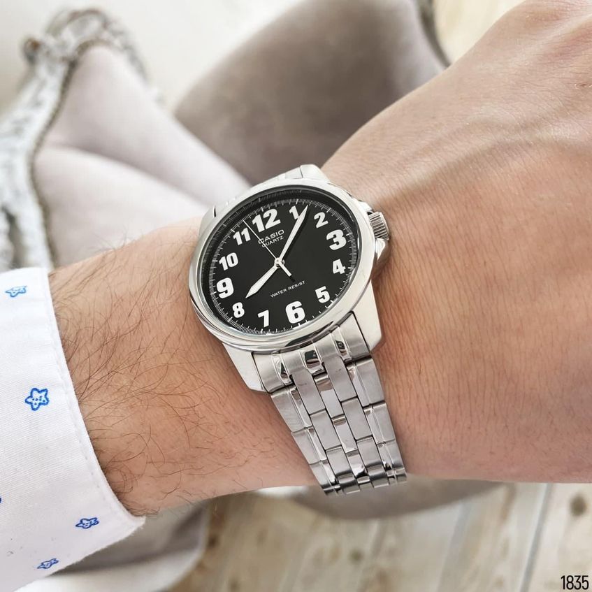 Часы мужские Casio MTP-1260PD-1BEF Silver-Black AB-1006-1835