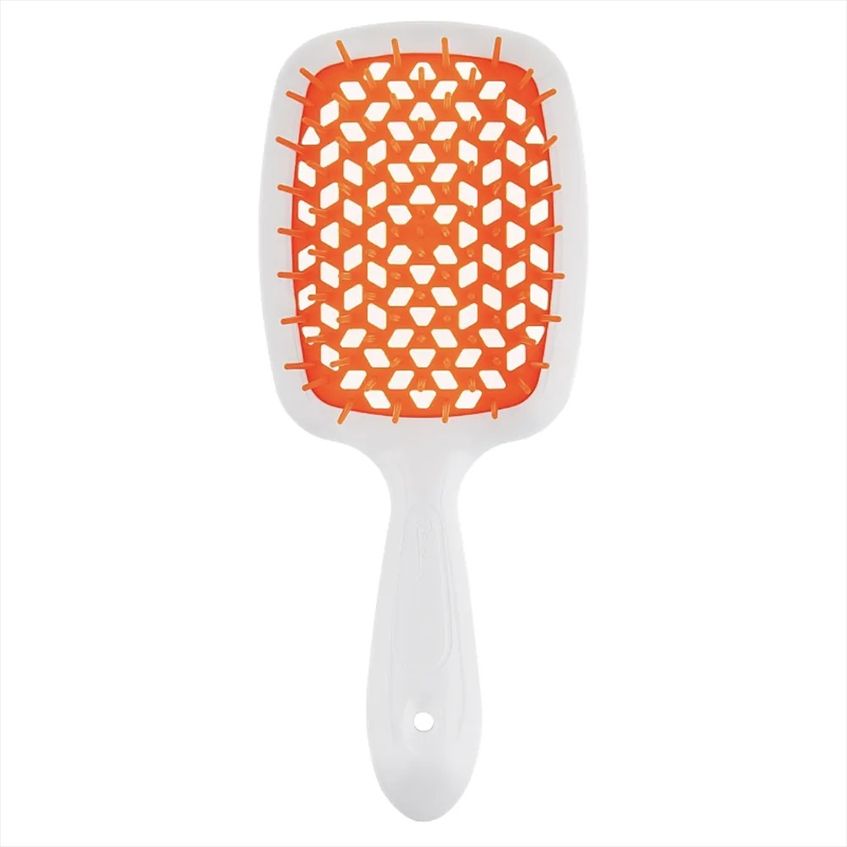 Расческа Janeke SUPERBRUSH WHITE/ORANGE