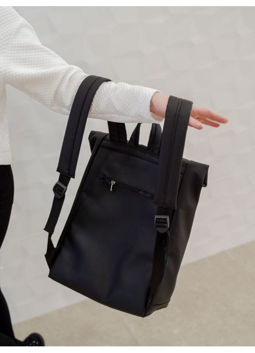 Жіночий рюкзак Sambag RollTop One чорний SB-24208001