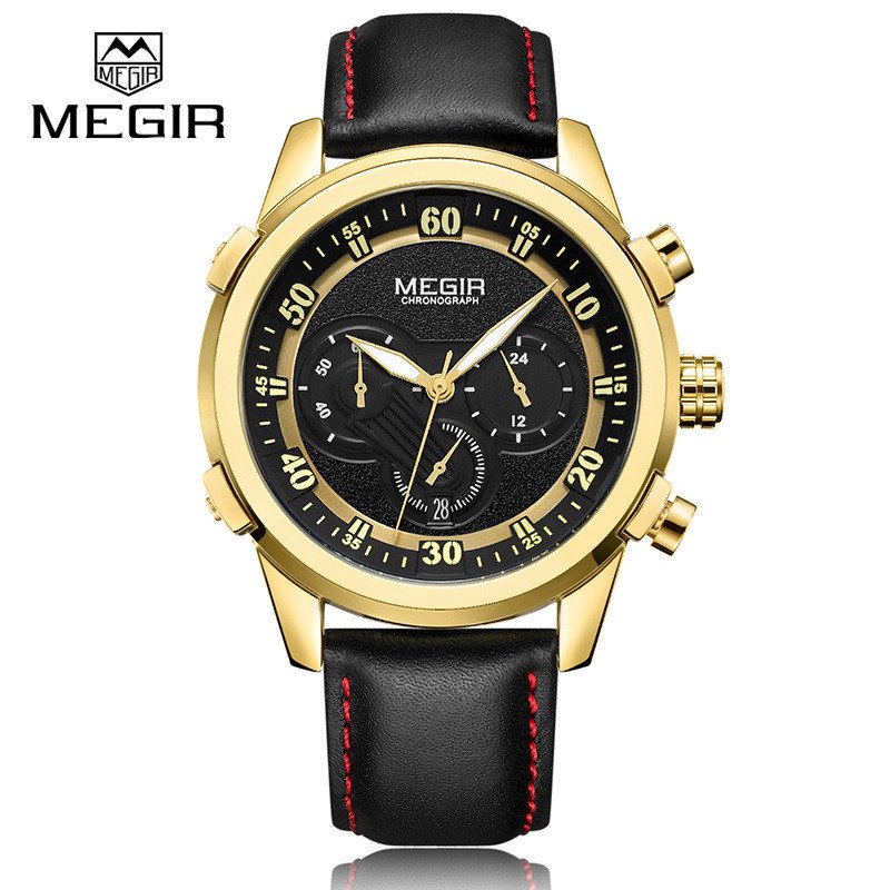 Годинник чоловічий Megir 2067G Gold eps-1050