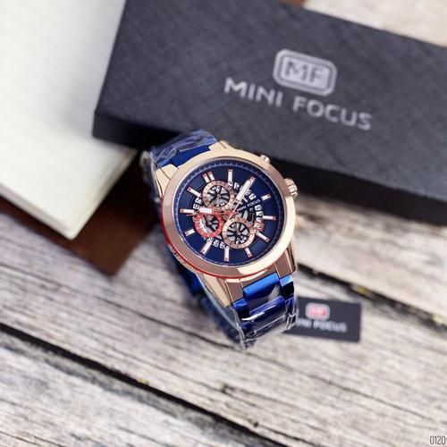 Часы мужские Mini Focus MF0285G AB-1095-0120 синий с медным