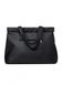 Жіноча велика сумка Sambag Shopper строчена чорна SB-93383001