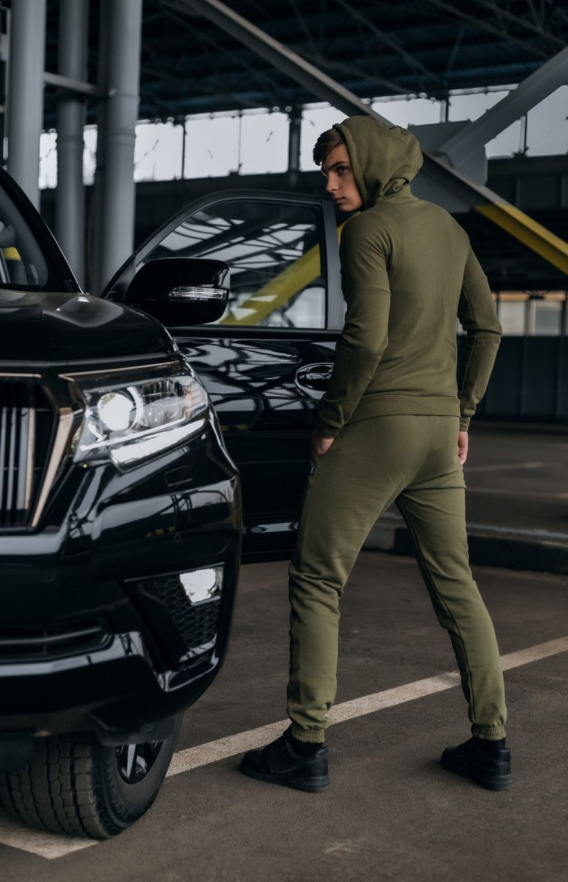 Чоловічі штани Cosmo із трикотажу з манжетами INT-1598613374 Хакі, XXL
