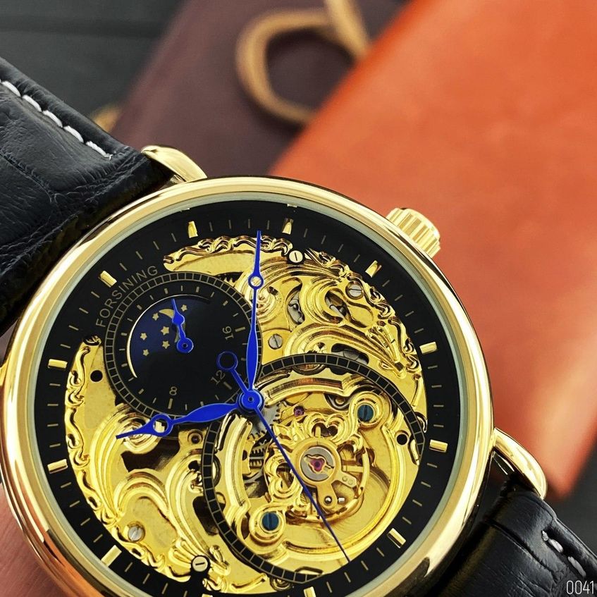 Часы мужские Forsining 1125 Gold-Black AB-1059-0041