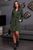 Жіноча вільна сукня з пишними рукавами SEV-1315.3991 Зелений, S