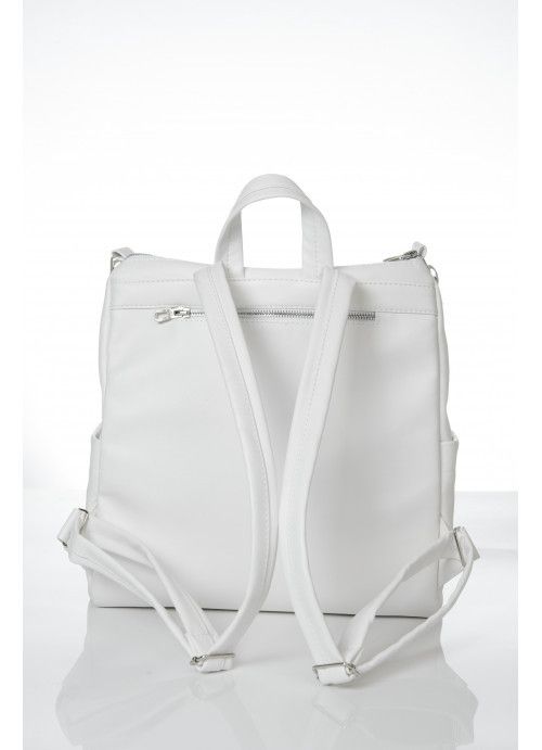 Жіночий рюкзак-сумка Sambag Trinity білий SB-28319008